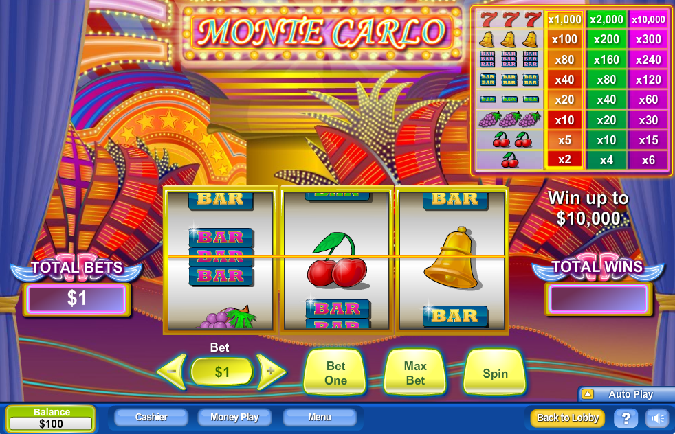 Speel de Monte Carlo op je iOS of Android telefoon of tablet